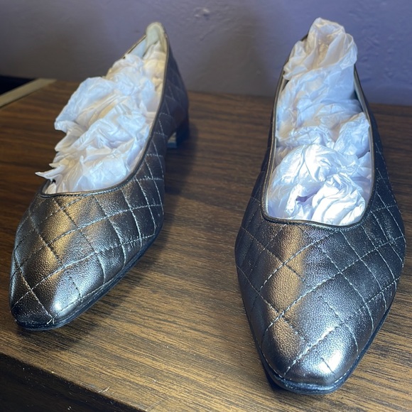 Manolo Blahnik Quilted Leather Authentic Italian Designer Dress Shoe sz 6 - Picture 5 of 13